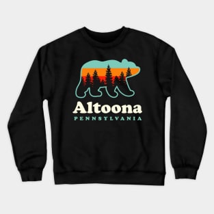 Altoona Pennsylvania Camping Hiking Bear Crewneck Sweatshirt